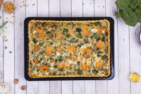 Lachs Spinat Quiche Topshot